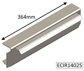 ECIR14025 Parkray Side Plate, Left hand  |  Aspect 14 (Non Eco)
